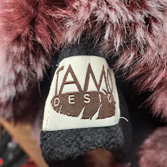 Faux Fur Hooded Scarf - Multicolor - Picture 6 of 6